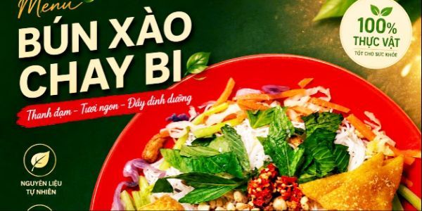 Bún Xào Chay Bi - Xóm Nhang