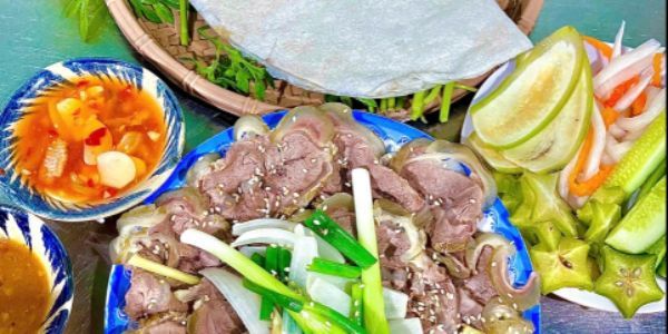 QUÁN BÒ CÔ THƯ - Bò Cuốn Rau Rừng