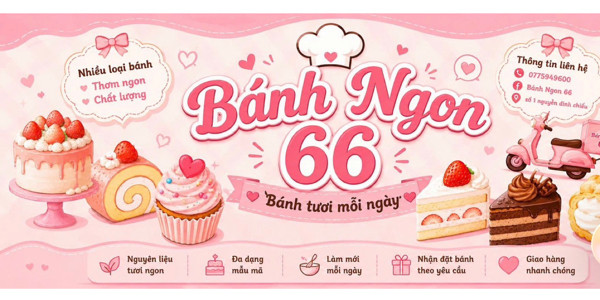 Bánh Ngon 66 - Bánh Mì, Bánh Kem & Nước Uống - 66 Hoàng Hoa Thám