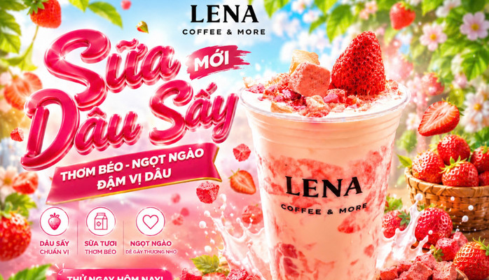 LENA COFFEE & MORE - Cà Phê Kem Muối, Trà Mãng Cầu & Trà Hoa Anh Đào - Huỳnh Thúc Kháng