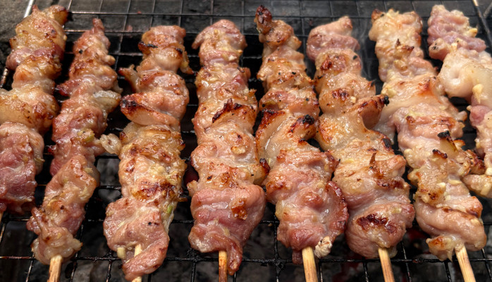 Bún thịt xiên nướng - Bếp xanh