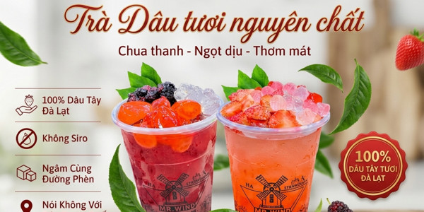 Trà Dâu Tươi Mr. Wind