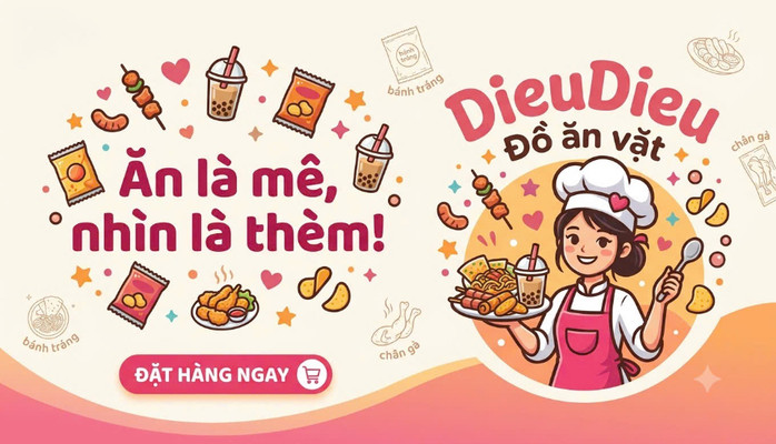 Ăn Vặt Diệu Diệu - Ram, Bánh Bột Lọc & Bánh Nậm - Trần Kinh