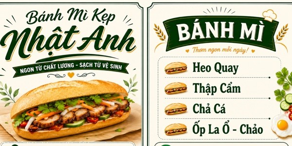 Bánh Mì Kẹp Nhật Anh - Hà Huy Tập