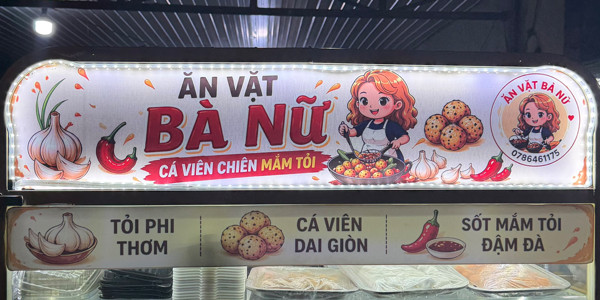 Ăn Vặt Bà Nữ - Chả Cá Viên Chiên - Chu Văn An