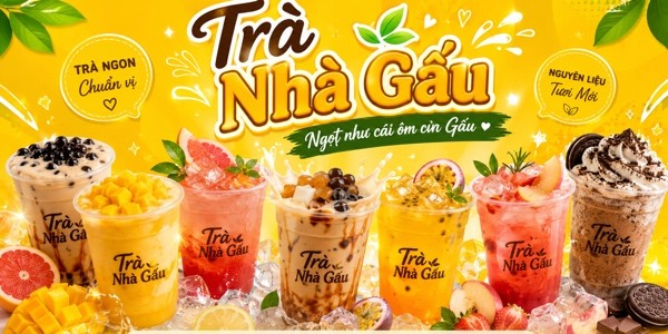 Trà Nhà Gấu - Trà Trái Cây & Trà Sữa - Nguyễn Ái Quốc