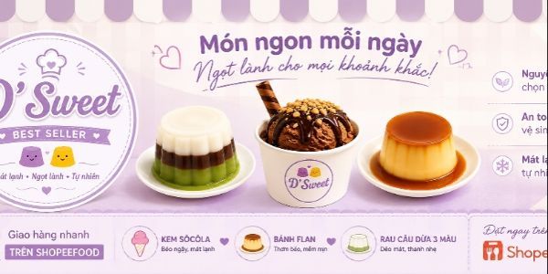 D' SWEET - KEM - BÁNH FLAN & RAU CÂU - MẠC THIÊN TÍCH, Q5