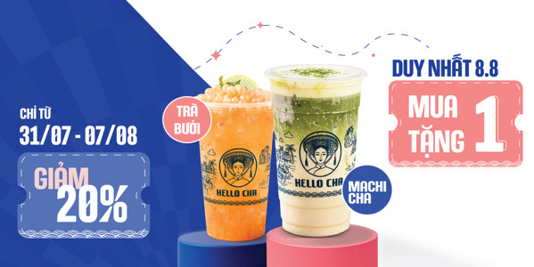 Hello Cha - Matcha & Cha Blend - Nguyễn Văn Cừ Nối Dài