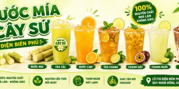 Nước Mía - Trà Tắc Cây Sứ - Lô F16 Điện Biên Phủ