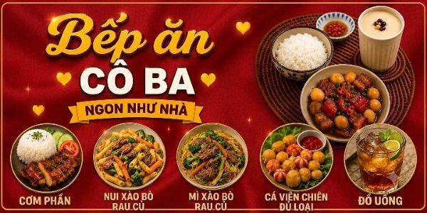 Bếp Cô Ba, Cơm, Mì Xào, Nui Xào & Bún Xào - Lê Thiệt