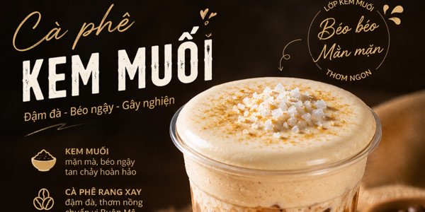 Milano Coffee - Cà Phê Kem Buôn Mê - Kem Muối & Matcha