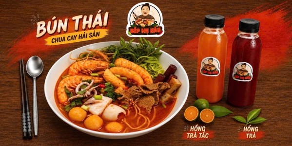 Bếp Mẹ Nấu - Bún Thái Chua Cay Hải Sản