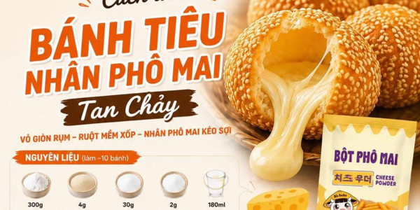 Bánh Tiêu Phô Mai Trứng Chảy