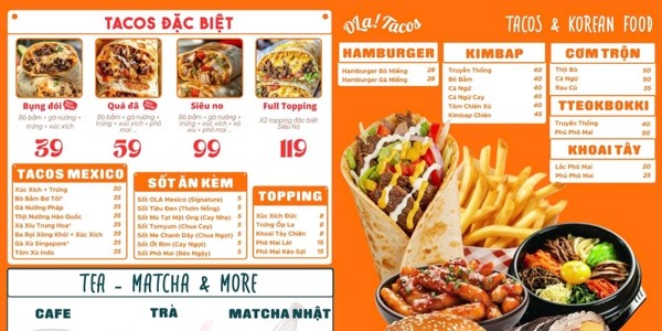 Ola Tacos - Korean Food & Drinks - Hoàng Diệu 2