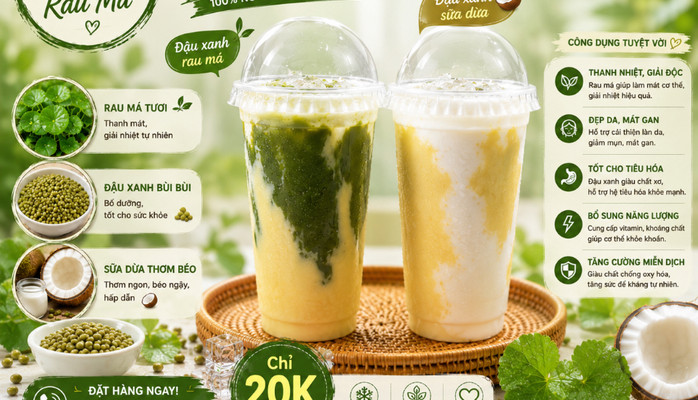 Đậu Xanh Rau Má & Đậu Xanh Sữa Dừa - Nha Trang