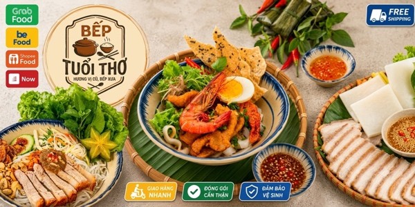 Bếp Tuổi Thơ - Mỳ Quảng & Bánh Tráng Cuốn Thịt Heo