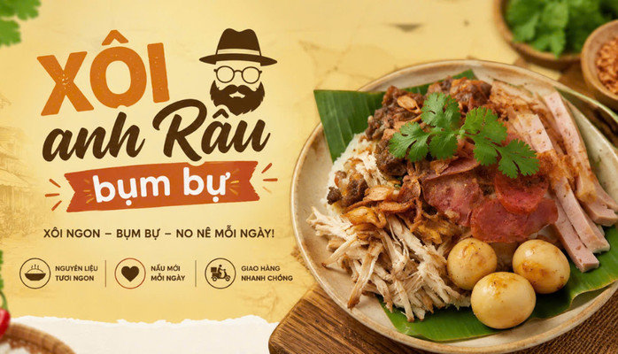 Xôi Anh Râu Bụm Bự - Xôi - Nguyễn Bỉnh Khiêm