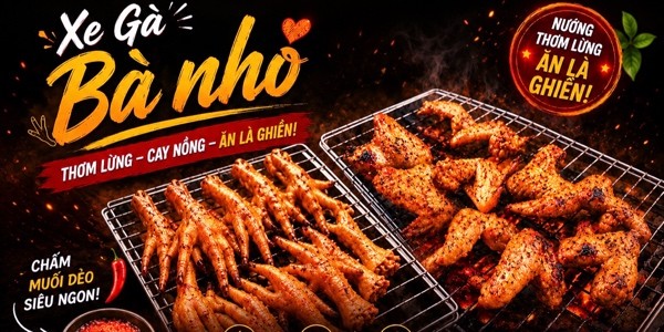 Gà nướng than Bà Nhỏ - 01 Lê Lai