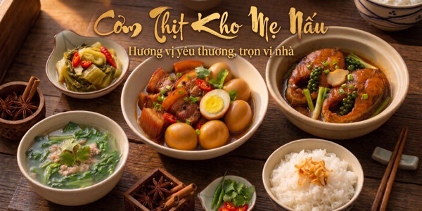 Bếp Cơm Thịt Kho Mẹ Nấu