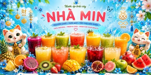 Nhà Min - Nước Ép Trái Cây Nguyên Chất