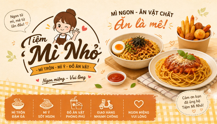 Tiệm Mì Nhỏ - Mỳ Ý, Khoai Chiên & Đồ Ăn Vặt - 94 Quan Thổ 1