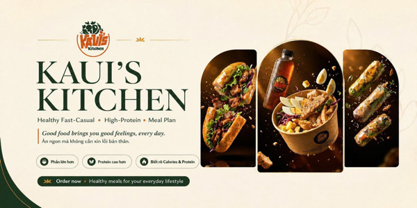 Kaui’s Kitchen - Healthy Mà Ngon - Vinhomes Grand Park