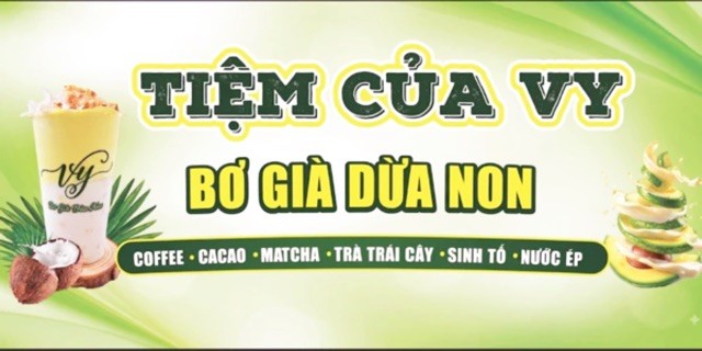 Tiệm Của Vy - Bơ Già Dừa Non