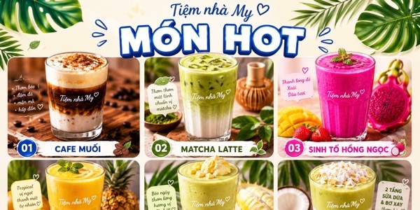 Tiệm Nhà My Cafe, Sinh Tố & Nước Ép Trái Cây