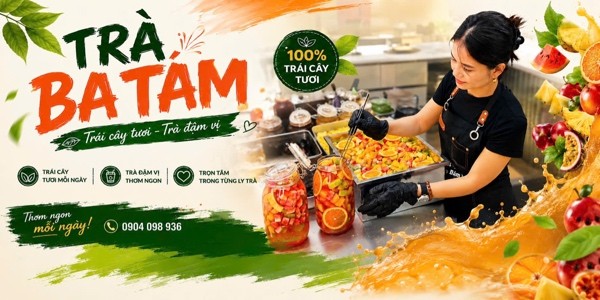 Trà Ba Tám - Trái Cây Tươi & Trà Đậm Vị