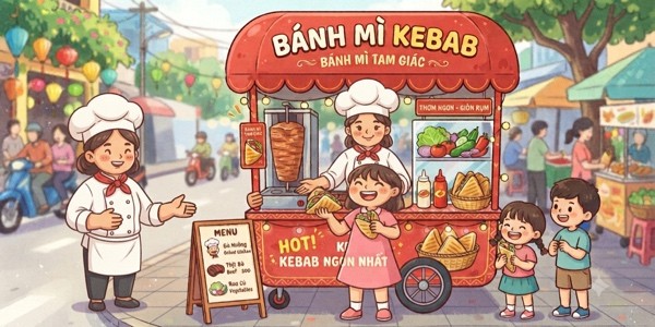 Bánh Mì Kebab Ngon - Bánh Mì - Trần Ngọc Lên