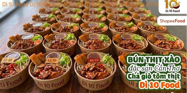 Dì 10 Food - Bún Thịt Xào Đặc Sản Cần Thơ - Chả Giò Tôm Thịt