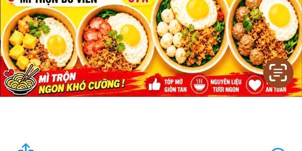 MÌ TRỘN TỐP MỠ TRỨNG LÒNG ĐÀO 284