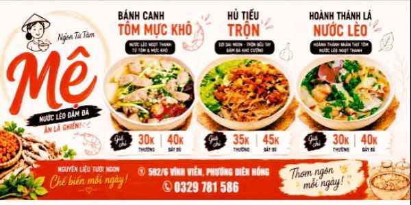Bánh Canh Tôm Mực Khô - Mệ