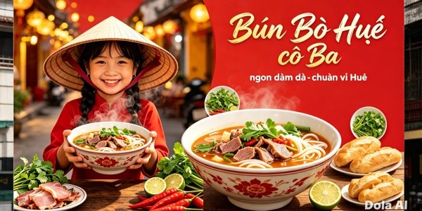 Bún Bò Huế, Cà Phê & Nước Ép - Cô Ba