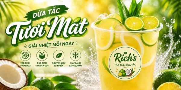 Rich's - Trà Trái Cây & Dừa Tắc Tươi - Điện Biên Phủ