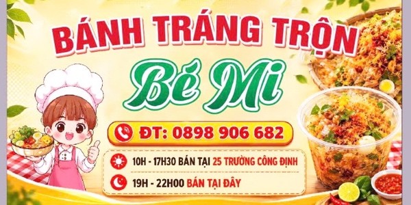 Bánh Tráng Trộn Bé Mi