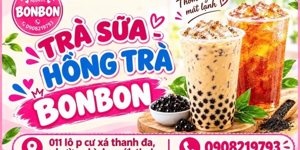 Trà Sữa Hồng Trà Bon Bon - Thanh Đa