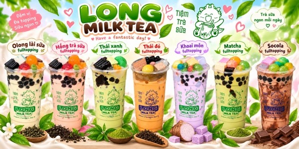 Tiệm Trà Sữa LONG TEA - Dân Chủ