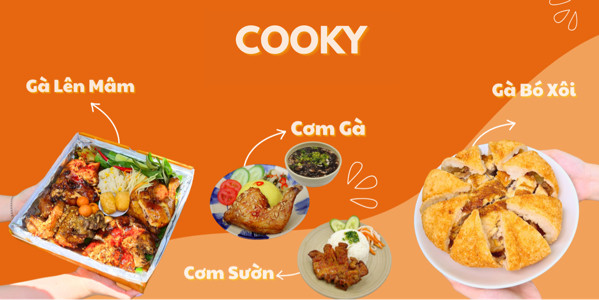 Bento Delichi (by Cooky) - Cơm Gà Mắm Tỏi, Xối Mỡ - Thành Thái