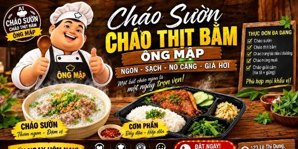 CHÁO SƯỜN & CHÁO THỊT BẰM - DUY168 - Lê Thị Dung