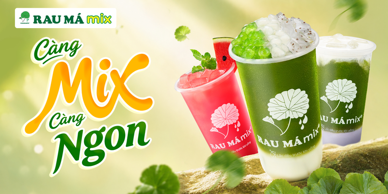 Rau Má Mix - Nước Ép & Trà Trái Cây - Số 1 Đường 30/04