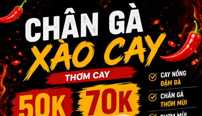 Chân Gà Xào Cay Hội An & Sữa Hạt Nóng - Nguyễn Du