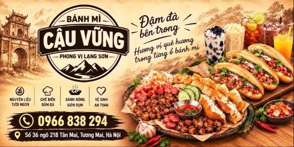 Bánh Mì Cậu Vững - Phong Vị Lạng Sơn - 36/218 Tân Mai