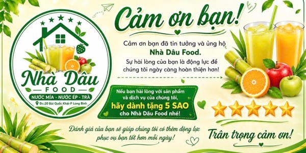 Nhà Dâu Food - Nước Mía, Nước Ép & Trà Tắc