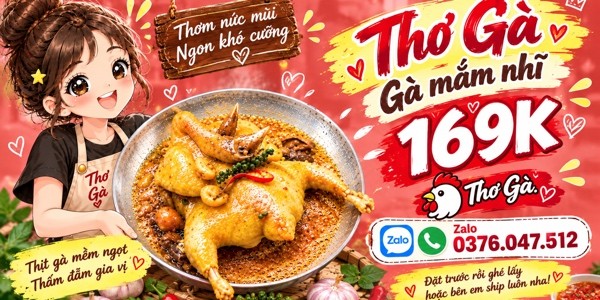 Gà Hấp Mắm Nhĩ Thơ - Hùng Vương