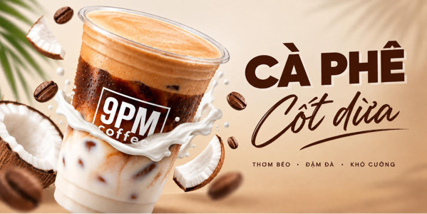 9PM Coffee - Cà Phê Cốt Dừa - 252 Thống Nhất Mới
