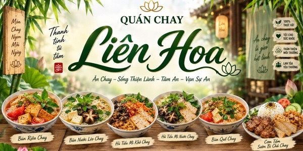 Quán Chay Liên Hoa - Bún Riêu, Bún Bò Huế & Bún Nước Lèo - Lý Thường Kiệt
