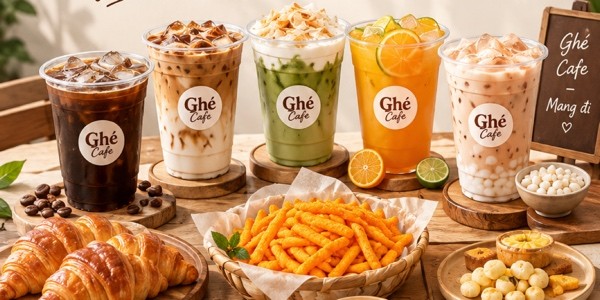Ghé Cafe - Trà Sữa & Bánh - 19 Lê Ngô Cát