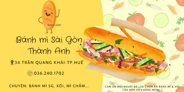 Bánh Mì Sài Gòn Thành Anh - 34 Trần Quang Khải