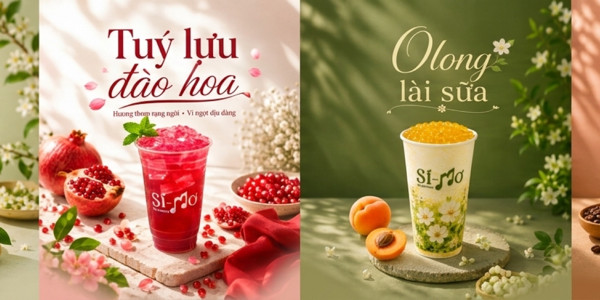 Trà Sữa Hương Hoa & Matcha - Si Mơ Tea